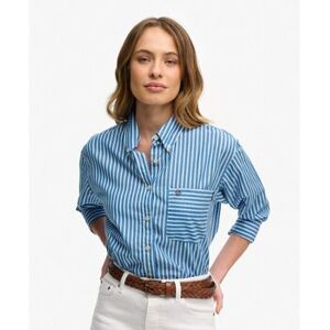 Chemise Superdry Chemise à manches longues décontractée en popeline US 6,US 8,US 10,US 12,US 14 Dames Chemise Superdry Chemise à manches longues décontractée en popeline US 6,US 8,US 10,US 12,US 14 Dames