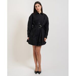 Robe courte HUGO Robe chemise courte femme avec ceinture Noir IT 40,IT 42,IT 44 Dames Robe courte HUGO Robe chemise courte femme avec ceinture Noir IT 40,IT 42,IT 44 Dames