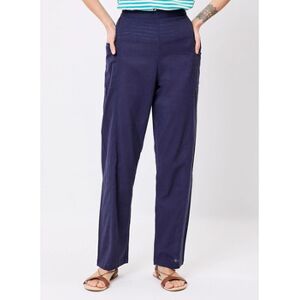 Pantalons droit La Fiancee Du Mekong Pantalon coton bio droit avec poches DANI Bleu FR 36,FR 38,FR 40,FR 42,FR 44,FR 46 Dames Pantalons droit La Fiancee Du Mekong Pantalon coton bio droit avec poches DANI Bleu FR 36,FR 38,FR 40,FR 42,FR 44,FR 46 Dames