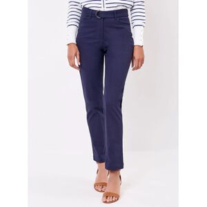 Pantalons slim La Fiancee Du Mekong Pantalon ajusté coton stretch ceinturé EKA Bleu FR 38,FR 40,FR 42,FR 44,FR 46,FR 48,FR 52 Dames Pantalons slim La Fiancee Du Mekong Pantalon ajusté coton stretch ceinturé EKA Bleu FR 38,FR 40,FR 42,FR 44,FR 46,FR 48,FR 52 Dames