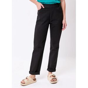 Pantalons droit La Fiancee Du Mekong Pantalon élastiqué uni coton stretch NIMI Noir FR 42,FR 44,FR 46,FR 48,FR 50 Dames Pantalons droit La Fiancee Du Mekong Pantalon élastiqué uni coton stretch NIMI Noir FR 42,FR 44,FR 46,FR 48,FR 50 Dames