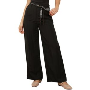 Pantalons large La Modeuse Pantalons pour femme - Noir - Noir EU S / M,EU M / L Dames Pantalons large La Modeuse Pantalons pour femme - Noir - Noir EU S / M,EU M / L Dames