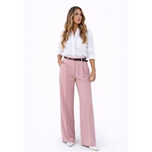 Pantalons large Kebello Pantalon Avec Ceinture F, Rose Rose EU L,EU XL Dames Pantalons large Kebello Pantalon Avec Ceinture F, Rose Rose EU L,EU XL Dames