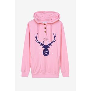 Sweatshirts à capuche Enorsia Sweat à capuche festif avec renne pour femmes - rose Rose FR 36,FR 38,FR 40,FR 42,FR 44,FR 46 Dames Sweatshirts à capuche Enorsia Sweat à capuche festif avec renne pour femmes - rose Rose FR 36,FR 38,FR 40,FR 42,FR 44,FR 46 Dames