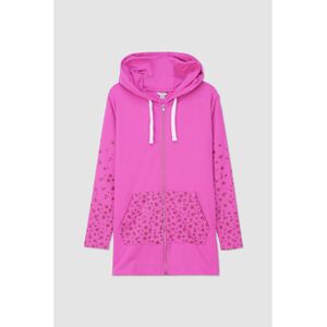 Sweatshirts à capuche Enorsia Longline Sweat à capuche zip Rose FR 36,FR 38,FR 40,FR 42,FR 44 Dames Sweatshirts à capuche Enorsia Longline Sweat à capuche zip Rose FR 36,FR 38,FR 40,FR 42,FR 44 Dames