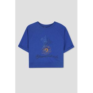 Sweatshirts Enorsia Sweat à motif floral coupe courte Bleu FR 36,FR 38,FR 40,FR 42,FR 44,FR 46 Dames Sweatshirts Enorsia Sweat à motif floral coupe courte Bleu FR 36,FR 38,FR 40,FR 42,FR 44,FR 46 Dames