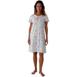 Chemises de nuit Daxon by - Chemise de nuit en maille coton Blanc FR 40,FR 44,FR 48,FR 52,FR 56,FR 60 Dames Chemises de nuit Daxon by - Chemise de nuit en maille coton Blanc FR 40,FR 44,FR 48,FR 52,FR 56,FR 60 Dames