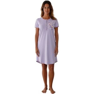 Chemises de nuit Daxon by - Chemise de nuit liquette courte Rose Unique,FR 40,FR 44,FR 48,FR 52,FR 56,FR 60 Dames Chemises de nuit Daxon by - Chemise de nuit liquette courte Rose Unique,FR 40,FR 44,FR 48,FR 52,FR 56,FR 60 Dames