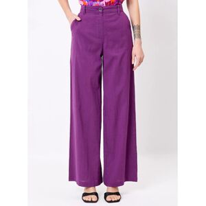 Pantalons large La Fiancee Du Mekong Pantalon large coton gaufré RUFUS Violet FR 36,FR 38,FR 40,FR 44,FR 46 Dames Pantalons large La Fiancee Du Mekong Pantalon large coton gaufré RUFUS Violet FR 36,FR 38,FR 40,FR 44,FR 46 Dames