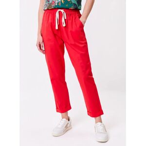 Pantalon La Fiancee Du Mekong Pantalon chino élastiqué coton stretch MATHIS Rouge EU S / M,EU L / XL Dames Pantalon La Fiancee Du Mekong Pantalon chino élastiqué coton stretch MATHIS Rouge EU S / M,EU L / XL Dames