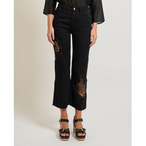 Pantalons droit Gaudi Pantalon femme avec broderies Noir US 26,US 25,US 31,US 32 Dames Pantalons droit Gaudi Pantalon femme avec broderies Noir US 26,US 25,US 31,US 32 Dames