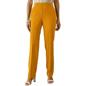 Pantalons droit Daxon by - Pantalon tout élastiqué Jaune FR 40,FR 42,FR 44,FR 46,FR 48,FR 50,FR 52 Dames Pantalons droit Daxon by - Pantalon tout élastiqué Jaune FR 40,FR 42,FR 44,FR 46,FR 48,FR 50,FR 52 Dames