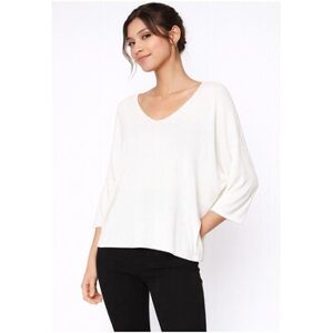 Sweat-shirt Kebello Pull V F, Blanc Blanc EU S,EU M,EU XS Dames Sweat-shirt Kebello Pull V F, Blanc Blanc EU S,EU M,EU XS Dames