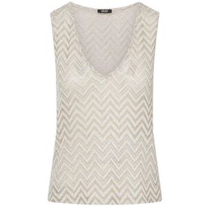 Blouses Liu Jo Top en maille à chevrons Beige EU S,EU M,EU L,EU XL,EU XS Dames Blouses Liu Jo Top en maille à chevrons Beige EU S,EU M,EU L,EU XL,EU XS Dames
