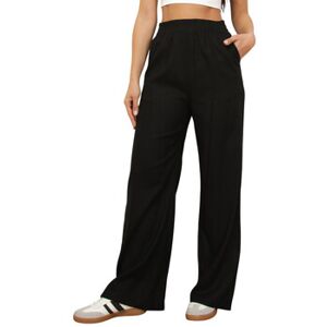 Pantalon La Modeuse Pantalons pour femme - Noir - Noir EU S / M,EU M / L Dames Pantalon La Modeuse Pantalons pour femme - Noir - Noir EU S / M,EU M / L Dames