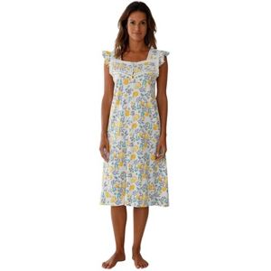 Chemises de nuit Daxon by - Chemise de nuit sans manches en maille Jaune Unique,FR 40,FR 44,FR 48,FR 52,FR 56,FR 60 Dames Chemises de nuit Daxon by - Chemise de nuit sans manches en maille Jaune Unique,FR 40,FR 44,FR 48,FR 52,FR 56,FR 60 Dames