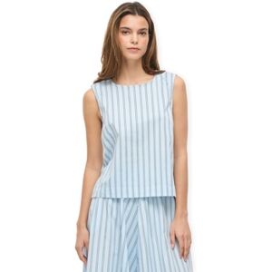 Blouses Vila Top Valencia - Nantucket Breeze/Snow Bleu FR 34,FR 36,FR 38,FR 40,FR 42 Dames Blouses Vila Top Valencia - Nantucket Breeze/Snow Bleu FR 34,FR 36,FR 38,FR 40,FR 42 Dames
