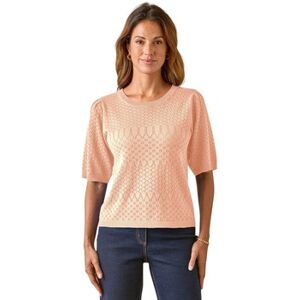 Sweat-shirt Daxon by - Pull maille encolure ronde Rose FR 40,FR 48,FR 56,FR 60 Dames Sweat-shirt Daxon by - Pull maille encolure ronde Rose FR 40,FR 48,FR 56,FR 60 Dames