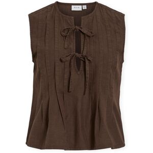 Blouses Vila Top Tevira - Slate Black Marron FR 36,FR 38,FR 40 Dames Blouses Vila Top Tevira - Slate Black Marron FR 36,FR 38,FR 40 Dames