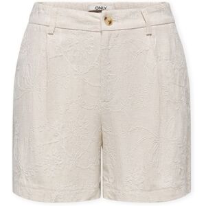 Short Vila ONLY Siesta Linen Shorts - Moonbeam Blanc EU M,EU L,EU XL,EU XS Dames Short Vila ONLY Siesta Linen Shorts - Moonbeam Blanc EU M,EU L,EU XL,EU XS Dames