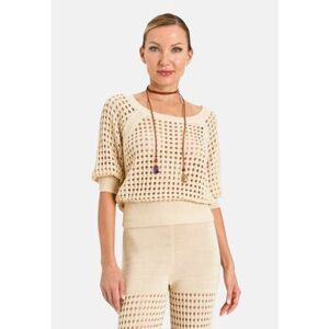 Sweat-shirt Twinset Actitude 261at3050 Beige IT XS,IT S,IT L Dames Sweat-shirt Twinset Actitude 261at3050 Beige IT XS,IT S,IT L Dames