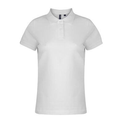 Asquith & Fox Polo Femme à Manches Courtes - Blanc Asquith & Fox Polo Femme à Manches Courtes - Blanc