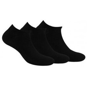 Chaussettes enfant Kindy Pack de 3 paires de chaussettes invisibles unies en coton Noir 27 / 30 Meisjes Chaussettes enfant Kindy Pack de 3 paires de chaussettes invisibles unies en coton Noir 27 / 30 Meisjes