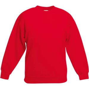 Sweatshirt Classique 80/20 Fruit Of The Loom - Enfant Unisexe Rouge 12-13 Ans Sweatshirt Classique 80/20 Fruit Of The Loom - Enfant Unisexe Rouge 12-13 Ans