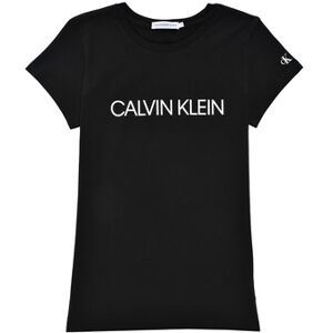 T-shirt enfant Calvin Klein Jeans INSTITUTIONAL T-SHIRT Noir 8 ans,14 ans Meisjes T-shirt enfant Calvin Klein Jeans INSTITUTIONAL T-SHIRT Noir 8 ans,14 ans Meisjes