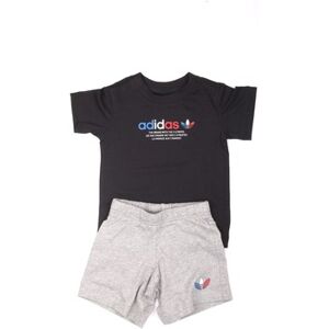 Ensemble de jogging pour bébé et tout-petit Adidas GN7414 - Noir gris Ensemble de jogging pour bébé et tout-petit Adidas GN7414 - Noir gris