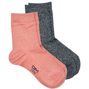 Chaussettes enfant DIM COTON STYLE ALL OVER LUREX FILLE PACK X2 Multicolore 27 / 30 Meisjes Chaussettes enfant DIM COTON STYLE ALL OVER LUREX FILLE PACK X2 Multicolore 27 / 30 Meisjes