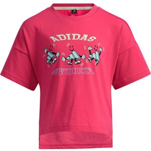Polo enfant adidas LG COT TEE Rose 110,4 ans,6 / 7 ans Meisjes Polo enfant adidas LG COT TEE Rose 110,4 ans,6 / 7 ans Meisjes