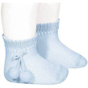 Chaussettes enfant Condor courtes coton avec pompoms Bleu 21 Meisjes Chaussettes enfant Condor courtes coton avec pompoms Bleu 21 Meisjes