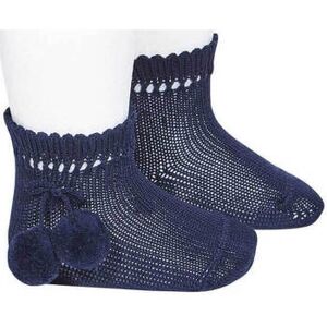 Chaussettes enfant Condor courtes coton avec pompoms Marine 22 Jongens Chaussettes enfant Condor courtes coton avec pompoms Marine 22 Jongens