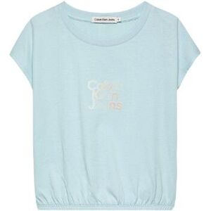 T-shirt enfant Calvin Klein Jeans IG0IG02432 CCP Bleu 4 ans,6 ans,14 ans,16 ans Meisjes T-shirt enfant Calvin Klein Jeans IG0IG02432 CCP Bleu 4 ans,6 ans,14 ans,16 ans Meisjes