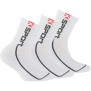 Chaussettes enfant Kindy Lot de 3 paires de chaussettes courtes sport enfant en coton Blanc 31 / 34,36 / 40 Jongens Chaussettes enfant Kindy Lot de 3 paires de chaussettes courtes sport enfant en coton Blanc 31 / 34,36 / 40 Jongens