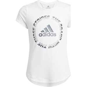 T-shirt enfant adidas - Blanc 6 ans,7 ans,8 ans Jongens T-shirt enfant adidas - Blanc 6 ans,7 ans,8 ans Jongens