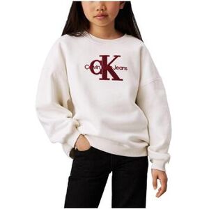 Sweatshirts Calvin Klein Jeans IG0IG02738YBI Blanc 4 ans,16 ans Meisjes Sweatshirts Calvin Klein Jeans IG0IG02738YBI Blanc 4 ans,16 ans Meisjes