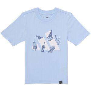 T-shirt enfant adidas JI6679 Bleu 5 / 6 ans,6 / 7 ans,7 / 8 ans Meisjes T-shirt enfant adidas JI6679 Bleu 5 / 6 ans,6 / 7 ans,7 / 8 ans Meisjes