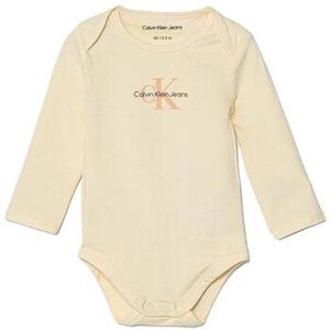 Bodys Calvin Klein Jeans IN0IN00033 Beige 2 ans Meisjes Bodys Calvin Klein Jeans IN0IN00033 Beige 2 ans Meisjes