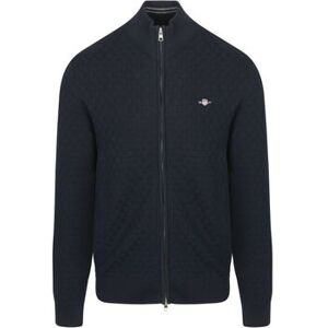 Sweatshirts Gant Cardigan Texture Marine Bleu EU XL,EU 3XL Heren Sweatshirts Gant Cardigan Texture Marine Bleu EU XL,EU 3XL Heren