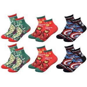 Chaussettes enfant Marvel Chaussettes Pack Garçon AVENGERS Pack de 6 Paires 9647 Multicolore 23 / 26 Jongens Chaussettes enfant Marvel Chaussettes Pack Garçon AVENGERS Pack de 6 Paires 9647 Multicolore 23 / 26 Jongens