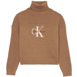 Sweatshirts Calvin Klein Jeans - Marron 8 ans,10 ans Meisjes Sweatshirts Calvin Klein Jeans - Marron 8 ans,10 ans Meisjes