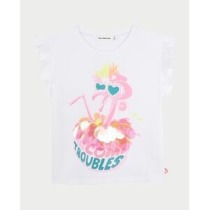 T-shirt enfant Billieblush T-shirt Jersey Volant Paillettes Blanc 4 ans,6 ans,8 ans,10 ans Meisjes T-shirt enfant Billieblush T-shirt Jersey Volant Paillettes Blanc 4 ans,6 ans,8 ans,10 ans Meisjes