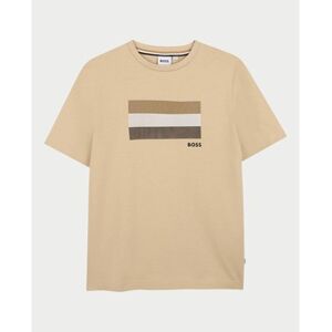 T-shirt enfant BOSS T-shirt garçon avec imprimé frontal Beige 4 ans,6 ans,8 ans,10 ans,12 ans Jongens T-shirt enfant BOSS T-shirt garçon avec imprimé frontal Beige 4 ans,6 ans,8 ans,10 ans,12 ans Jongens