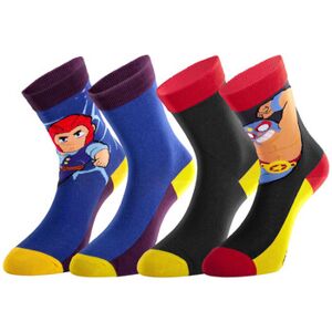 Chaussettes enfant Freegun Lot de 4 paires de chaussettes enfant Brawl Stars Bleu 31 / 34,35 / 38 Jongens Chaussettes enfant Freegun Lot de 4 paires de chaussettes enfant Brawl Stars Bleu 31 / 34,35 / 38 Jongens