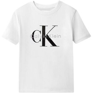 T-shirt enfant Calvin Klein Jeans CK MONO LOGO SS T-SHIRT Blanc 4 ans,6 ans,8 ans,14 ans Jongens T-shirt enfant Calvin Klein Jeans CK MONO LOGO SS T-SHIRT Blanc 4 ans,6 ans,8 ans,14 ans Jongens