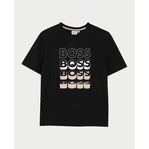 T-shirt enfant BOSS T-shirt garçon avec logo imprimé Noir 6 ans,12 ans Jongens T-shirt enfant BOSS T-shirt garçon avec logo imprimé Noir 6 ans,12 ans Jongens