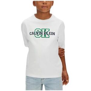 T-shirt enfant Calvin Klein Jeans LVCKSJA11BYAF Blanc 10 ans,16 ans Jongens T-shirt enfant Calvin Klein Jeans LVCKSJA11BYAF Blanc 10 ans,16 ans Jongens