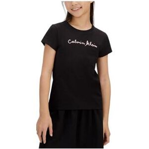 T-shirt enfant Calvin Klein Jeans LVCKSJA17GBEH Noir 4 ans,8 ans,10 ans,12 ans,14 ans,16 ans Meisjes T-shirt enfant Calvin Klein Jeans LVCKSJA17GBEH Noir 4 ans,8 ans,10 ans,12 ans,14 ans,16 ans Meisjes